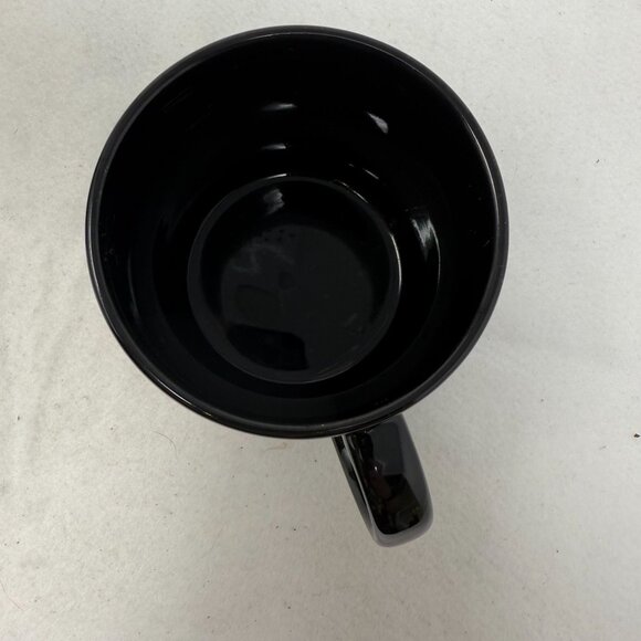 Laurel Burch Flowering Felines Cup 1993 Black Coffee Mug Colorful Cat Design Box - Picture 10 of 12